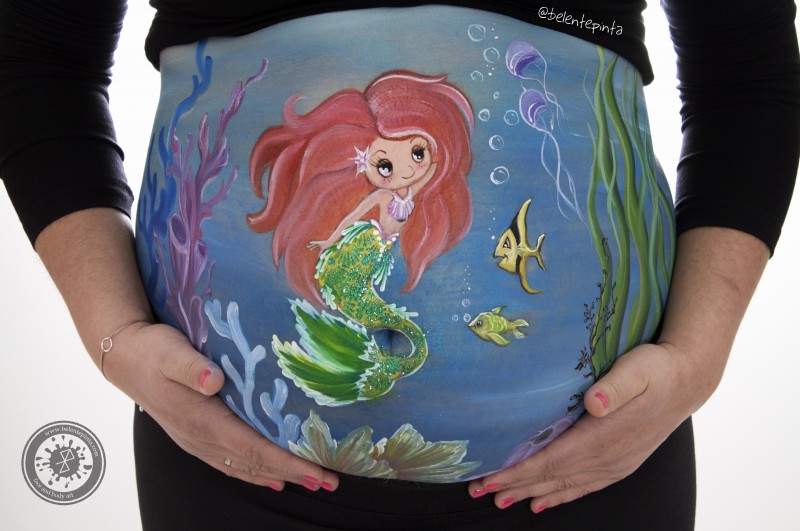 Belly painting - Sirenita 